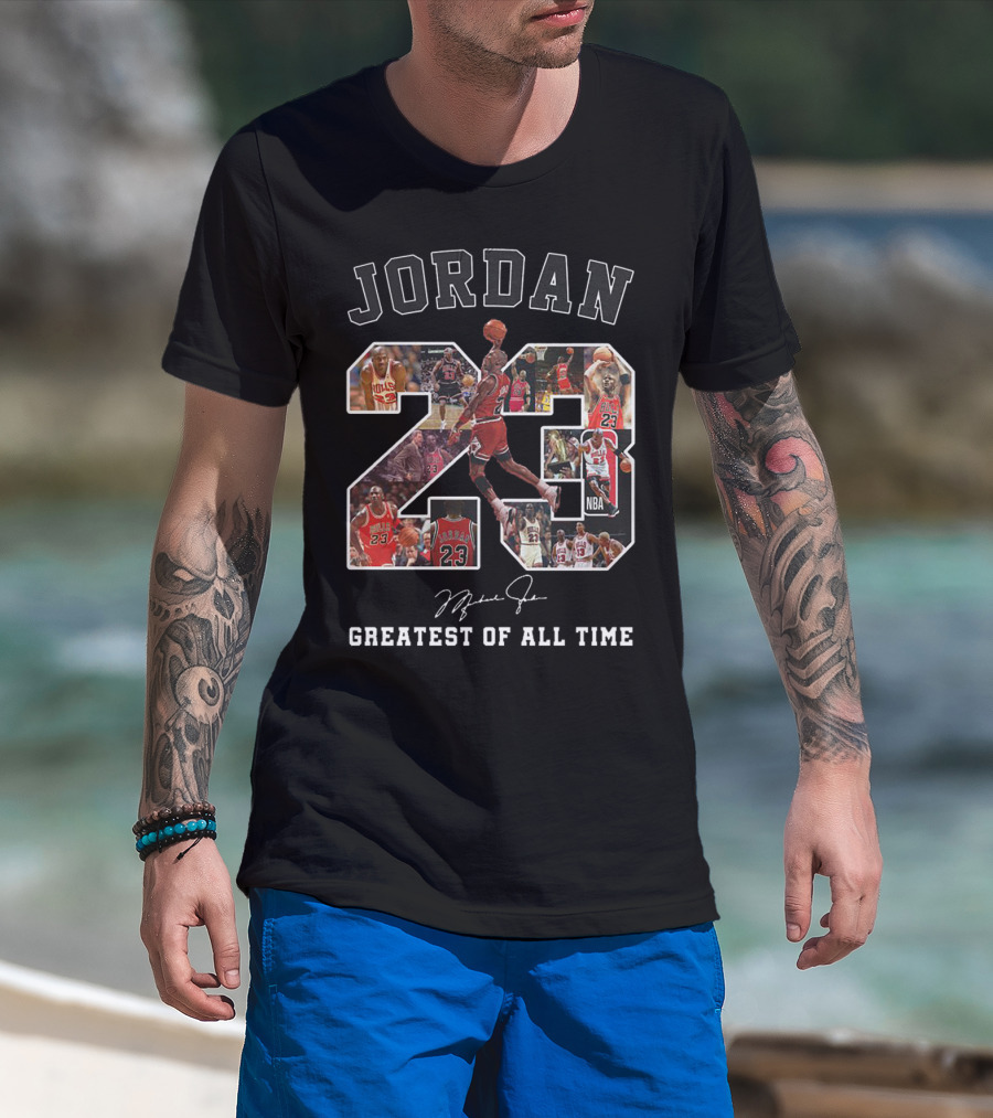 Jordan 23 Greatest Of All Time Nba T-Shirt