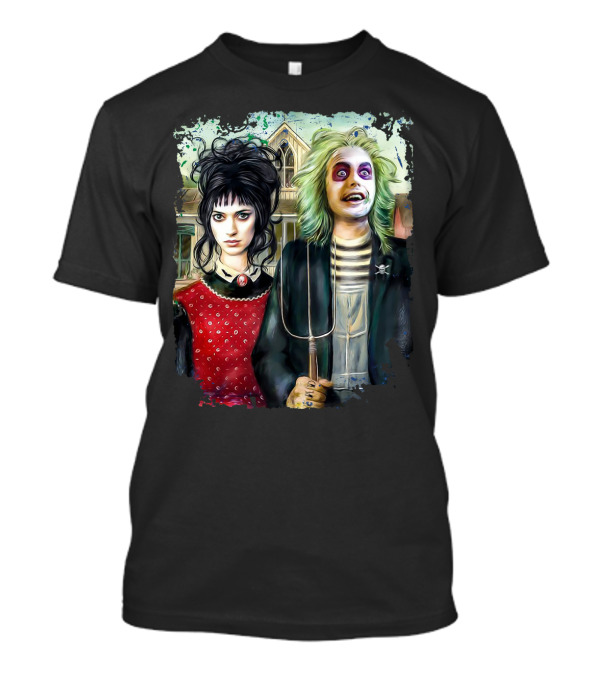 American Gothic Beetlejuice Lydia Portrait T-Shirt