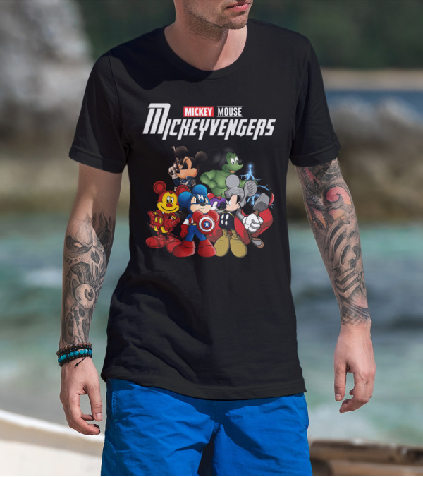 Mickey Mouse Mickeyvengers Marvel Avengers Endgame Disney Crossover T-Shirt