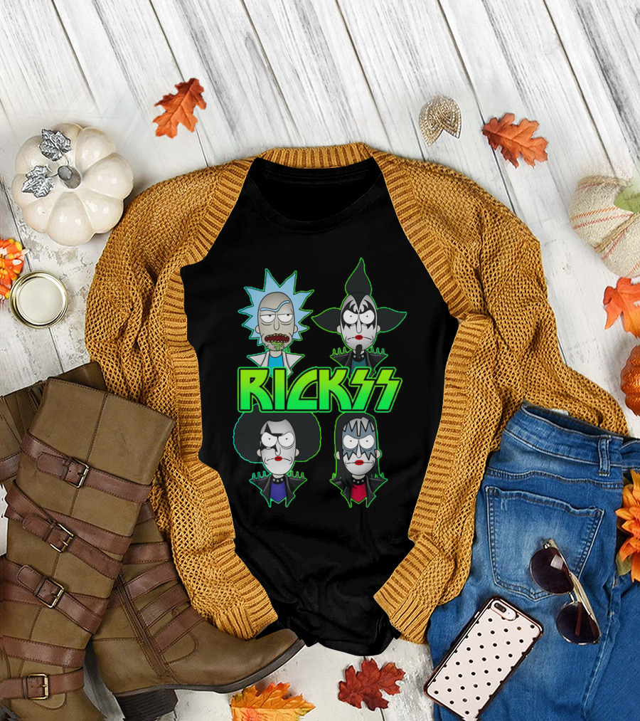 Rick and Morty KISS Band Parody Rickss T-Shirt