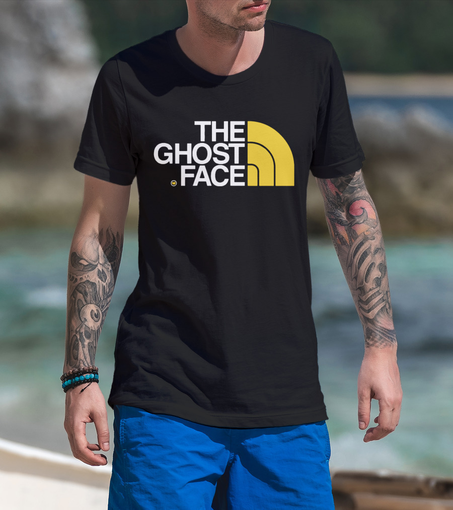 Wu Tang Clan The Ghost Face North Face Logo T-Shirt