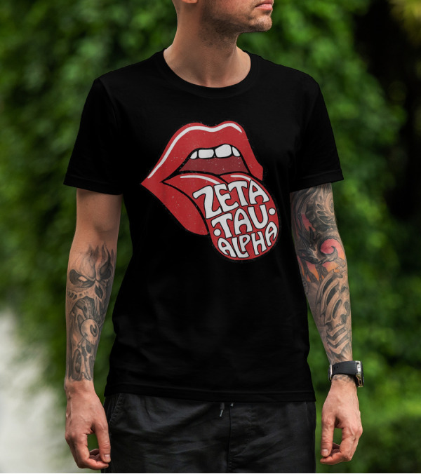 Zeta Tau Alpha Tongue Logo Pop T-Shirt
