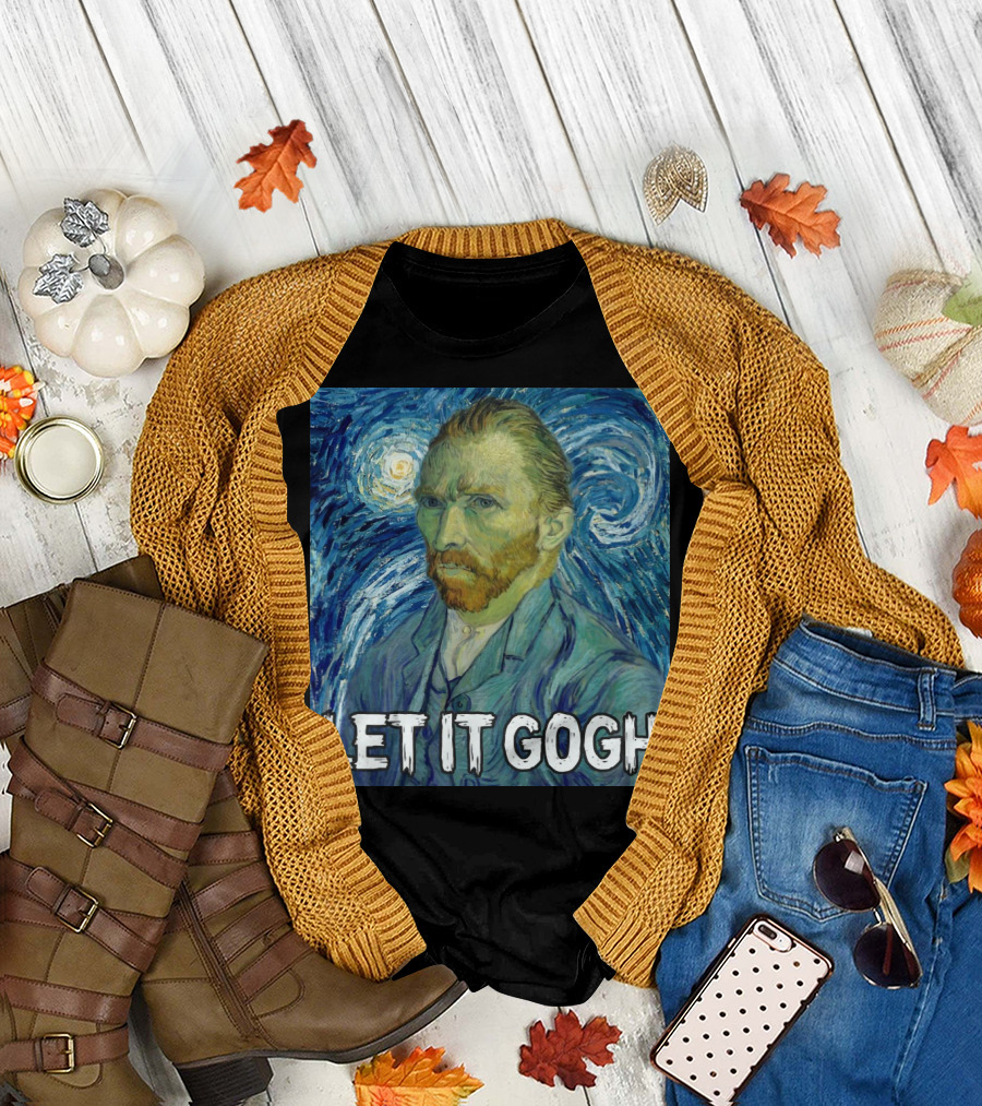 Vincent Van Gogh Let It Gogh Starry Night T-Shirt