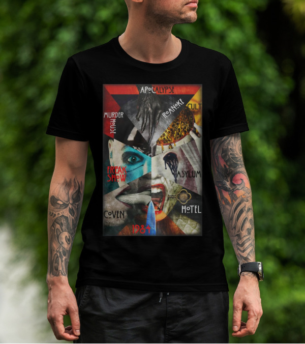 Apocalypse Roanoke Cult Murder House Freak Show Asylum Coven Hotel 1984 T-Shirt