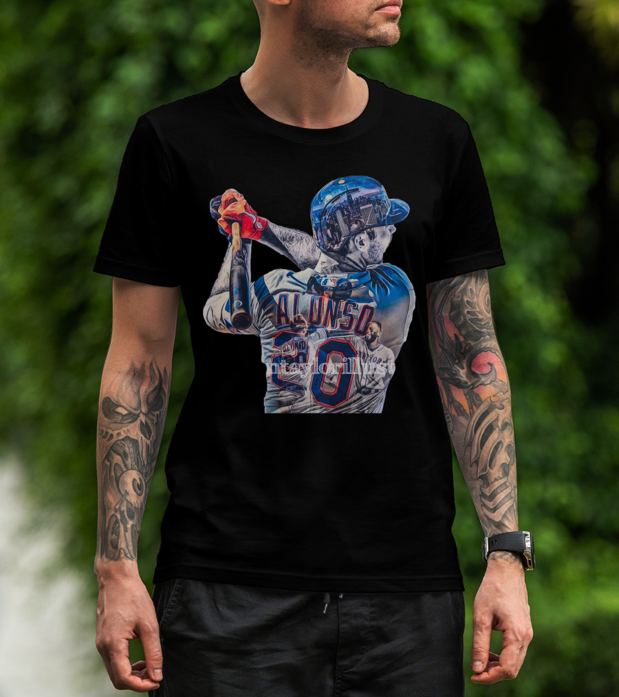 Polar Bear Pete Alonso MLB Alonso 20 Batter Graphic Taylorllyllst T-Shirt