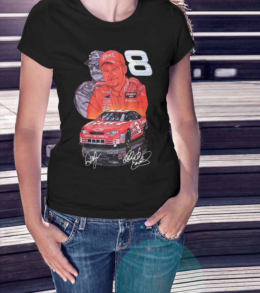 Dale Earnhardt Jr 8 Bud Monte Carlo Sam Bass Art T-Shirt