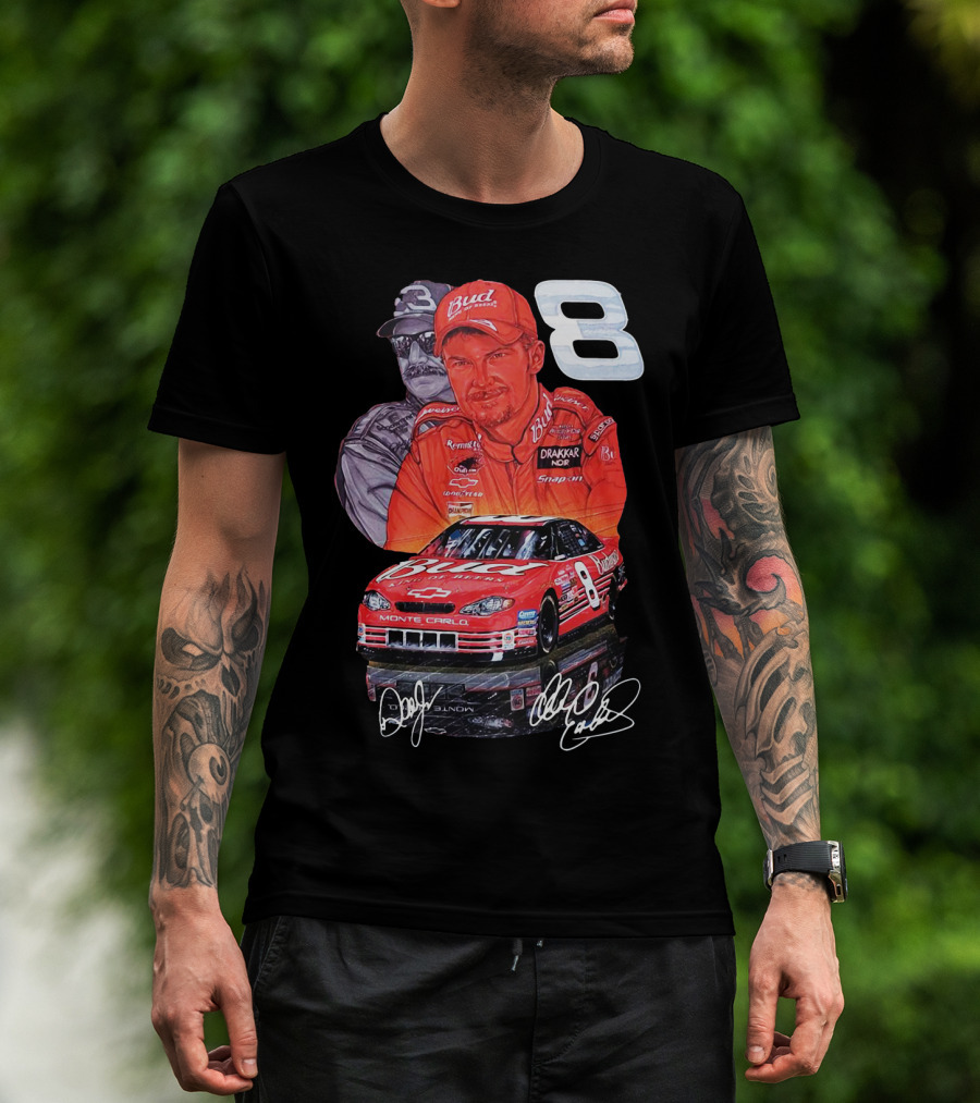 Dale Earnhardt Jr 8 Bud Monte Carlo Sam Bass Art T-Shirt