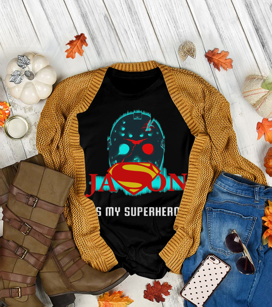 Jason Mask with Superman Logo as My Superhero T-Shirt