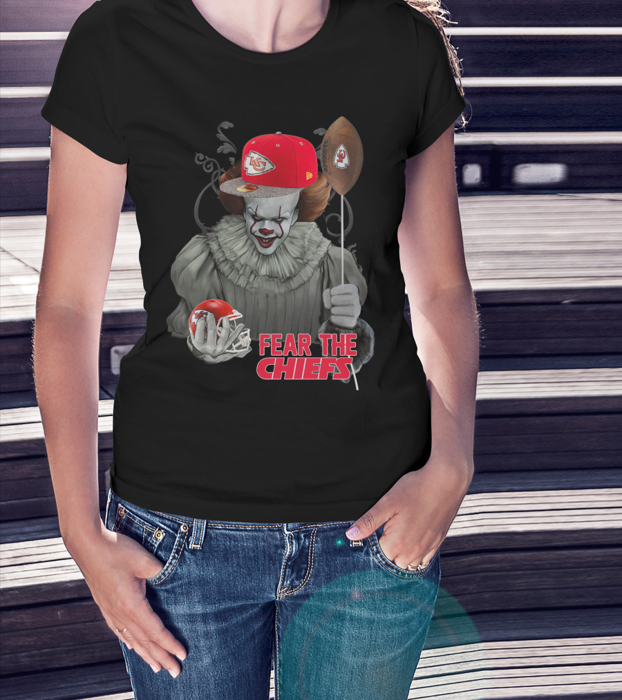 Pennywise Fear The Kansas City Chiefs Football Helmet T-Shirt
