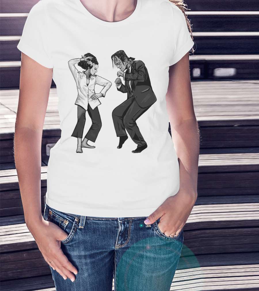 Pulp Fiction Frankenstein Dance Scene Mashup T-Shirt