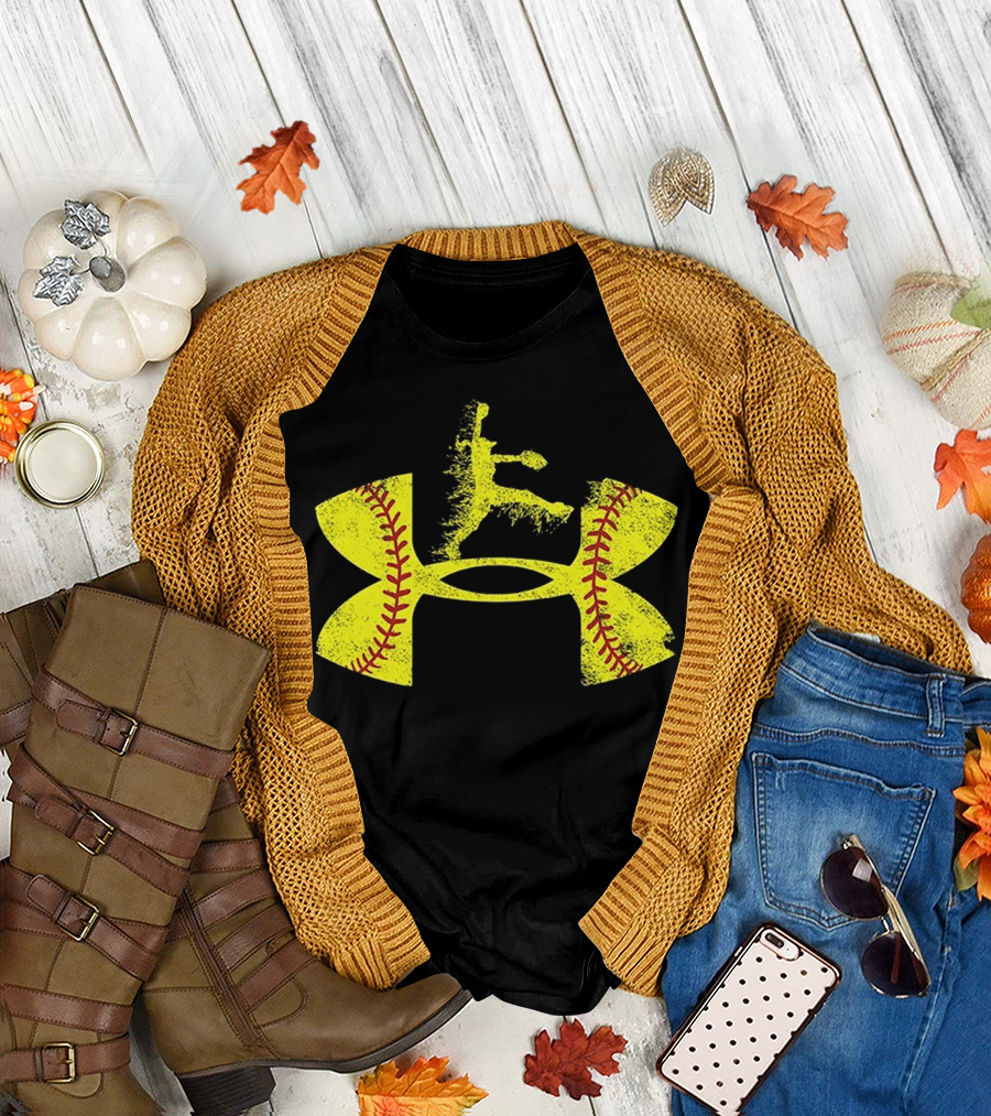 Under Armour Softball Player Jumping T-Shirt