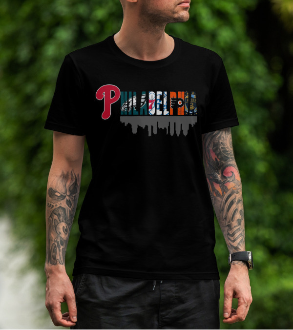 Philadelphia Sports Teams Eagles 76ers Flyers Union Phillies T-Shirt