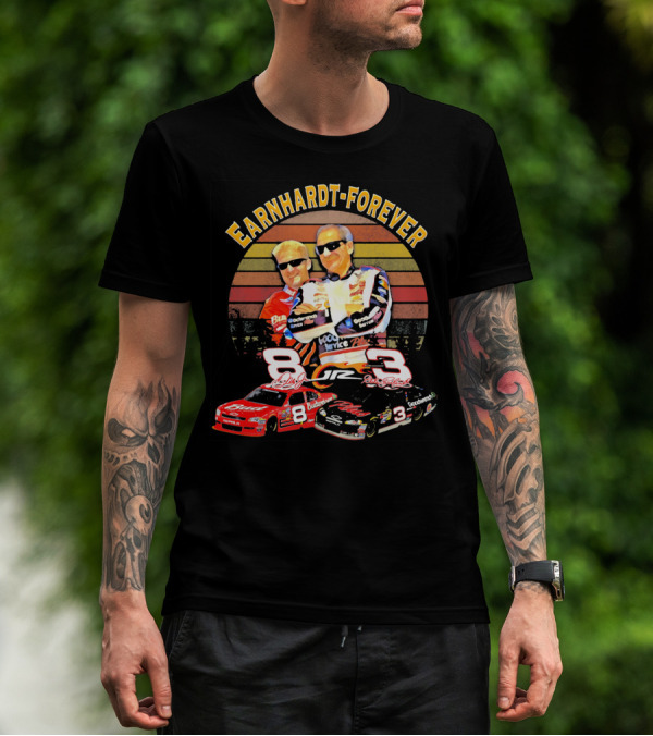 Earnhardt Forever No. 8 And 3 NASCAR Racing Legends T-Shirt