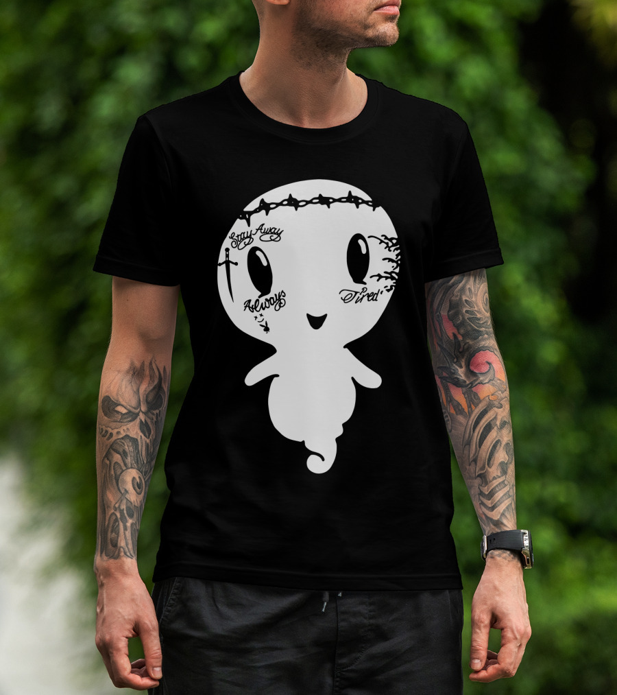 Stay Away Always Tired Ghost Post Malone Tattoo T-Shirt