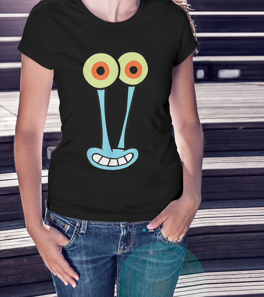 Gary Halloween Snail Cartoon Face Funny Group Costume T-Shirt