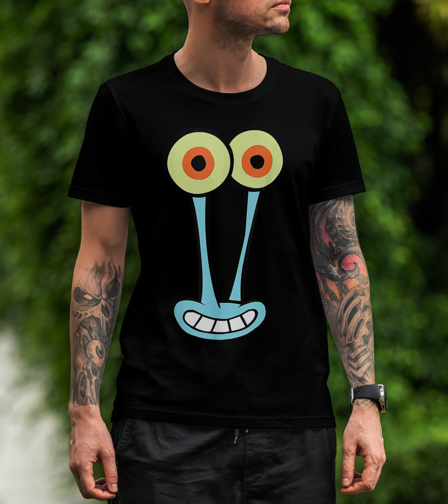 Gary Halloween Snail Cartoon Face Funny Group Costume T-Shirt
