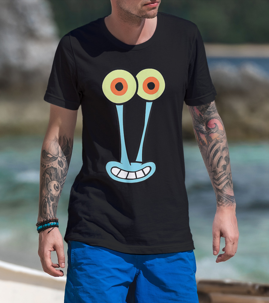 Gary Halloween Snail Cartoon Face Funny Group Costume T-Shirt