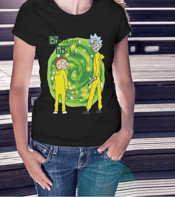 Breaking Morty Rick And Morty Meets Breaking Bad Fusion T-Shirt