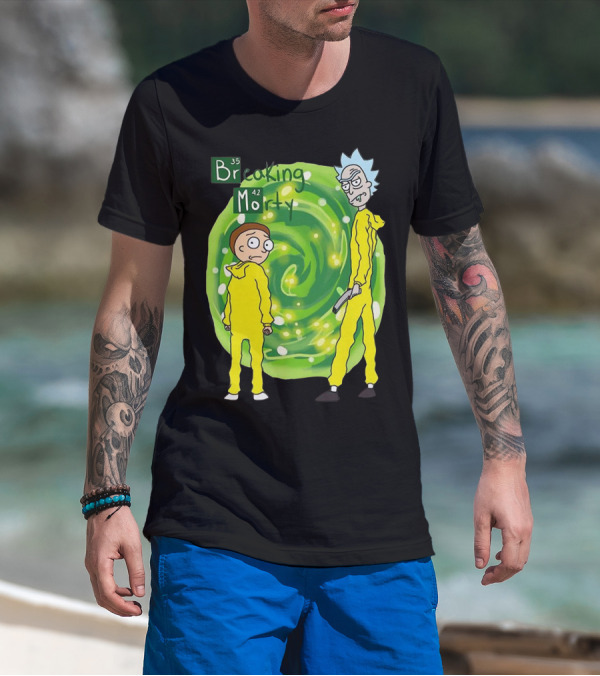 Breaking Morty Rick And Morty Meets Breaking Bad Fusion T-Shirt