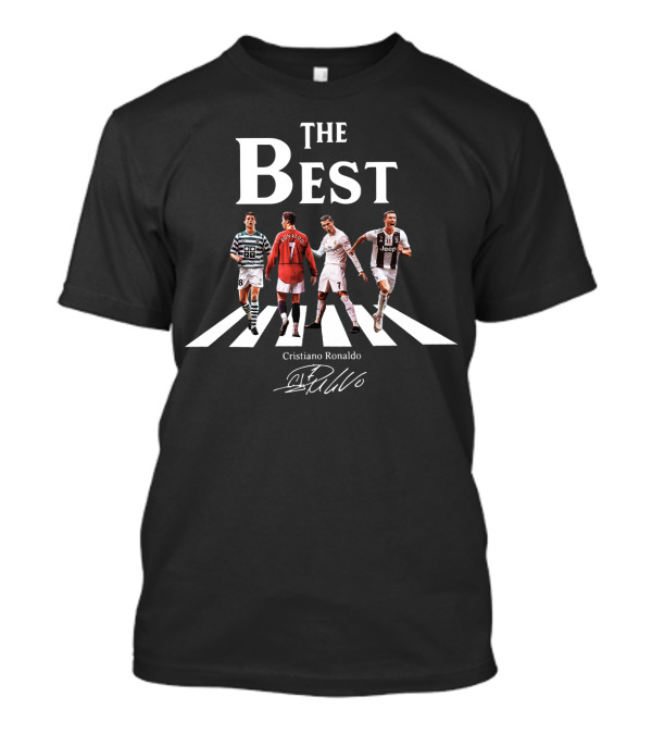 THE BEST CRISTIANO RONALDO SIGNATURE CROSSWALK CR7 LEGENDARY FOOTBALL MOMENTS T-Shirt