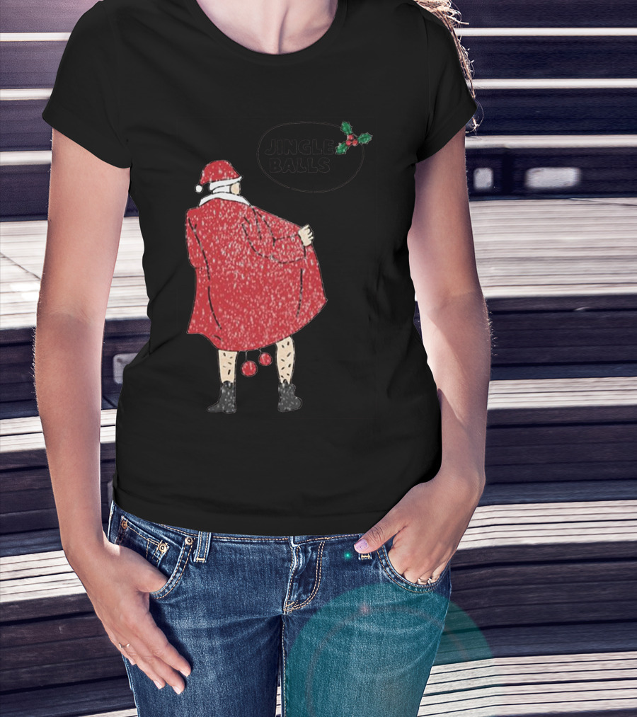 Jingle Balls Naughty Santa Claus Xmas Christmas T-Shirt