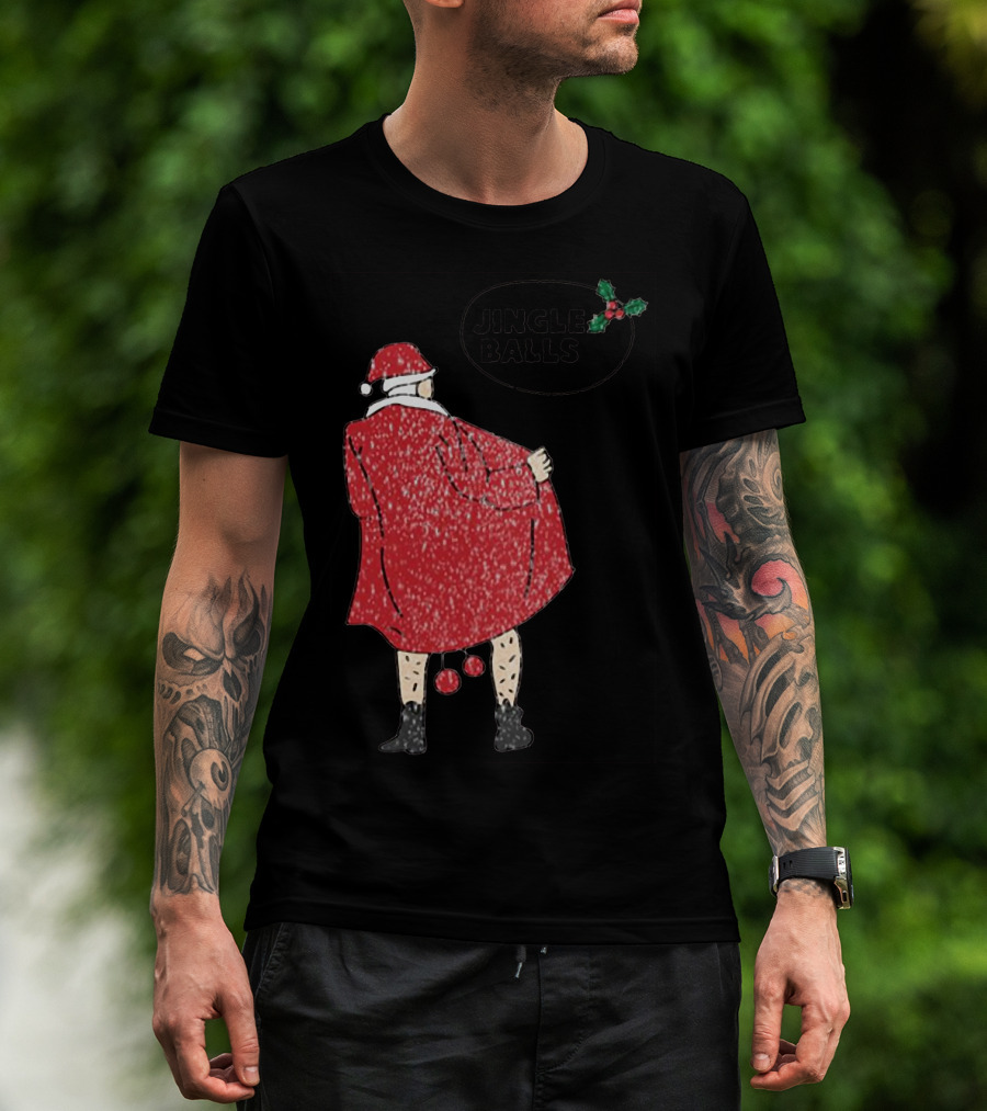 Jingle Balls Naughty Santa Claus Xmas Christmas T-Shirt