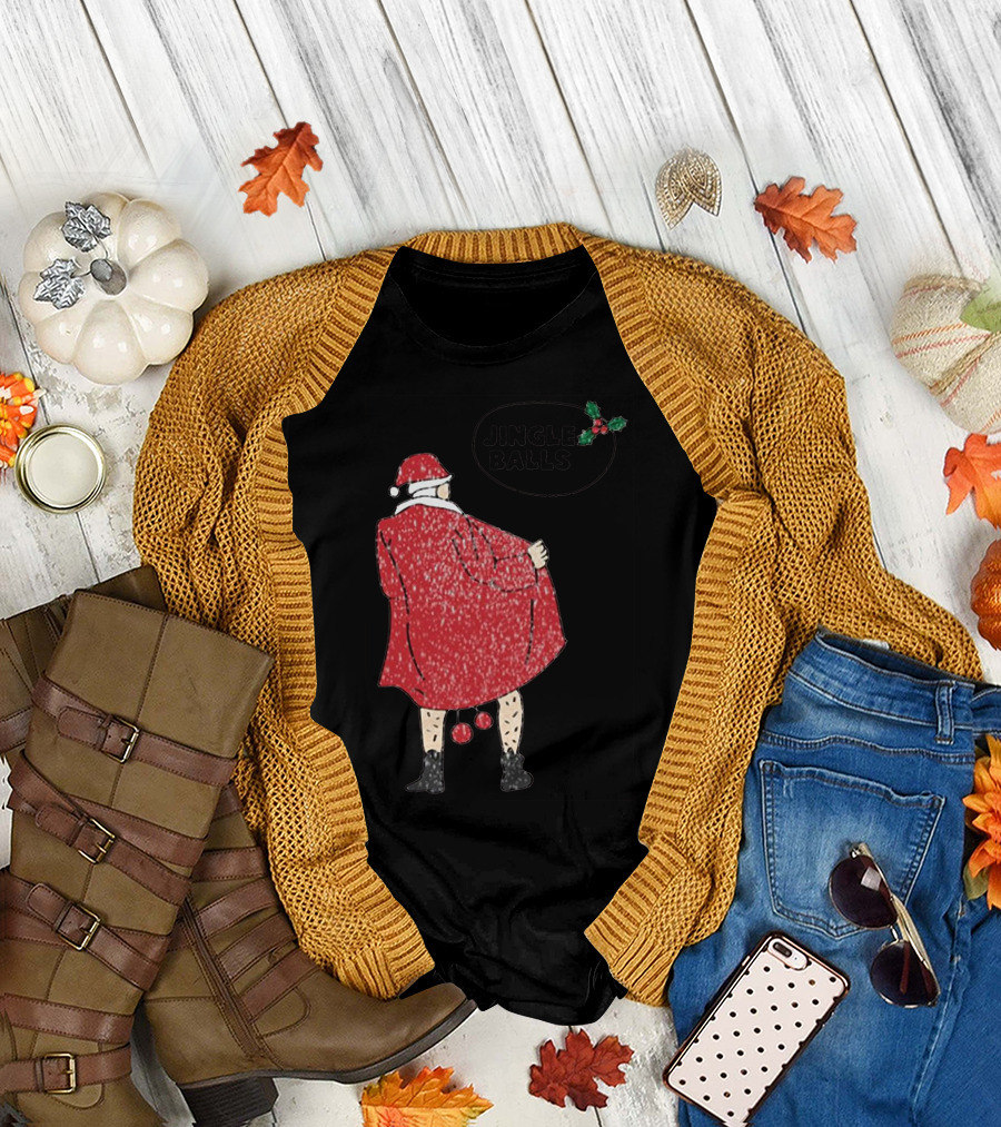 Jingle Balls Naughty Santa Claus Xmas Christmas T-Shirt