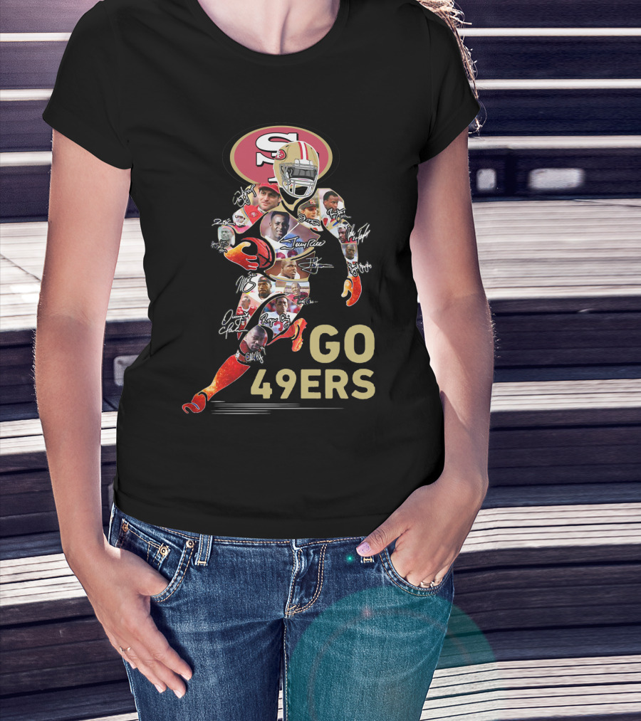 Go San Francisco 49ers Legends And Iconic Autographs T-Shirt