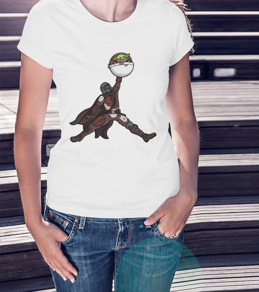 Boba Fett Baby Yoda Air Jordan T-Shirt