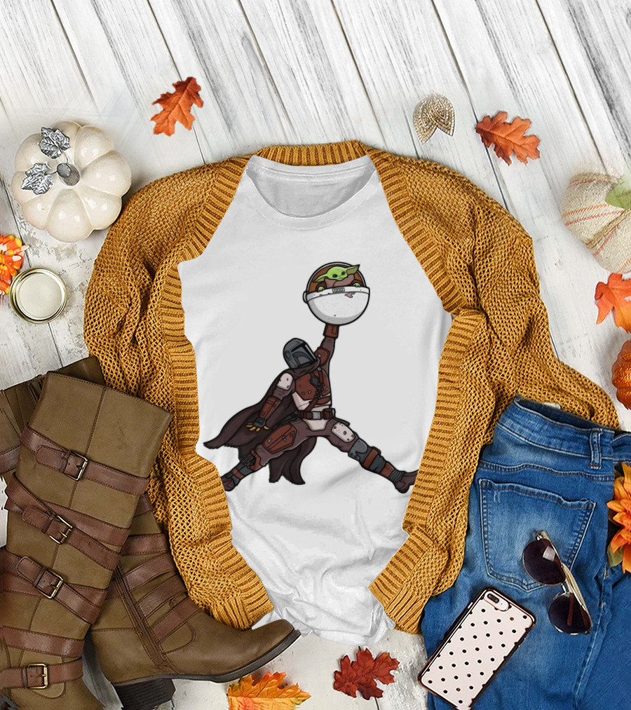 Boba Fett Baby Yoda Air Jordan T-Shirt