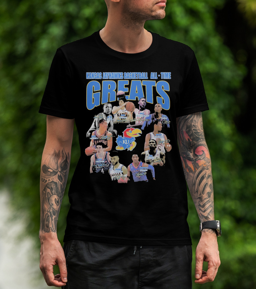 Kansas Jayhawks Basketball All-Time Greats T-Shirt