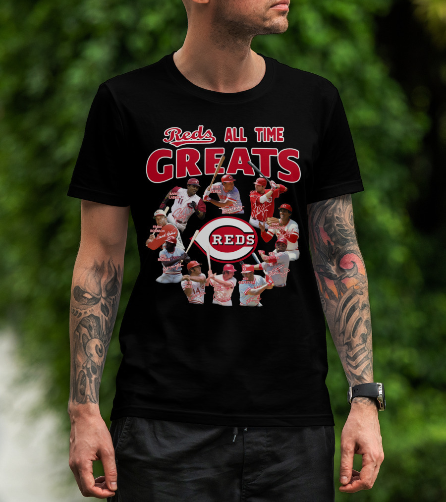 Reds All Time Greats Cincinnati Reds Legends T-Shirt