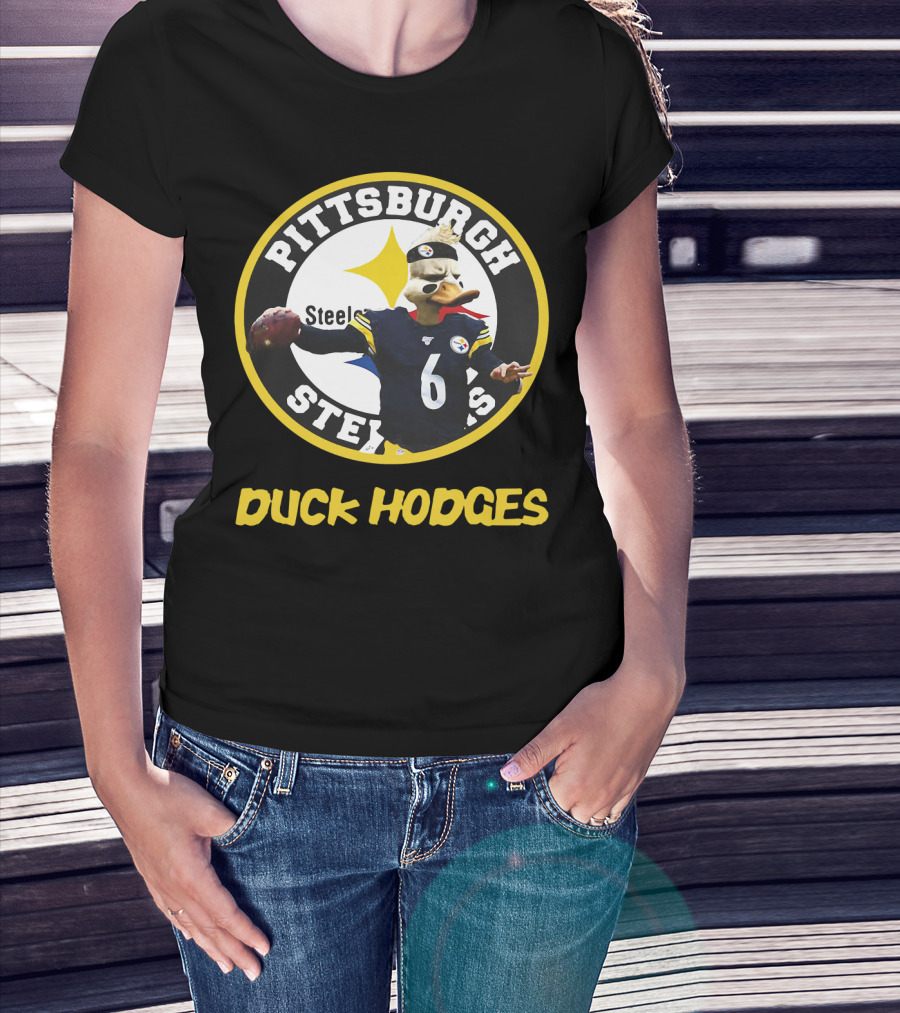Pittsburgh Steelers Duck Hodges Football T-Shirt