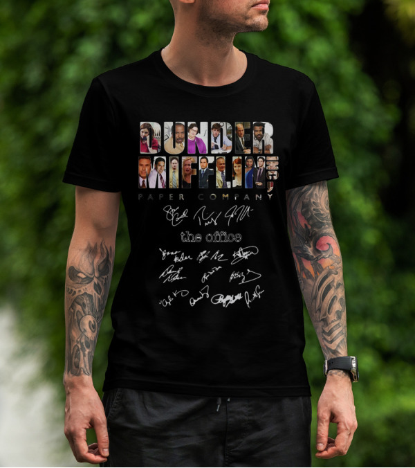 DUNDER MIFFLIN INC PAPER COMPANY THE OFFICE AUTOGRAPH EDITION T-Shirt