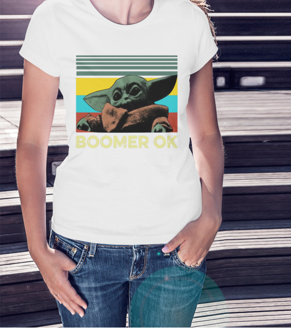 BOOMER OK RETRO BABY YODA T-Shirt