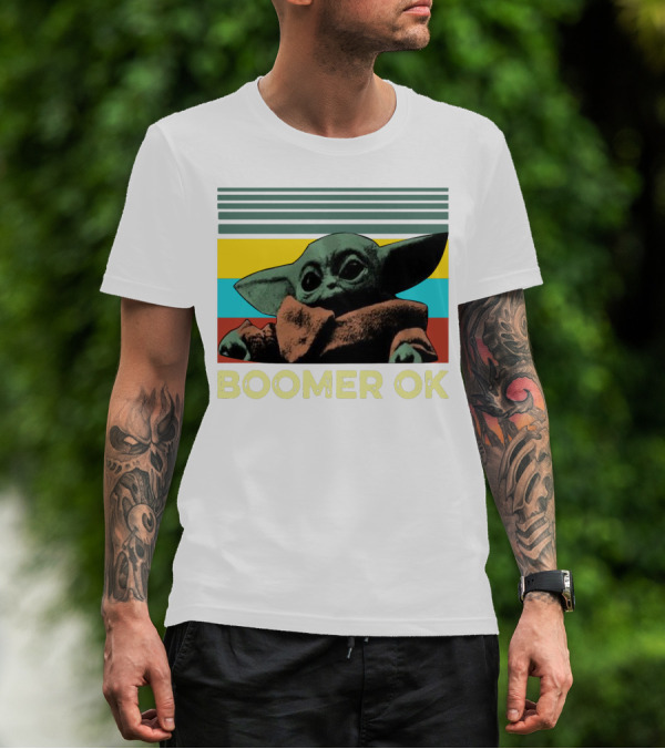 BOOMER OK RETRO BABY YODA T-Shirt