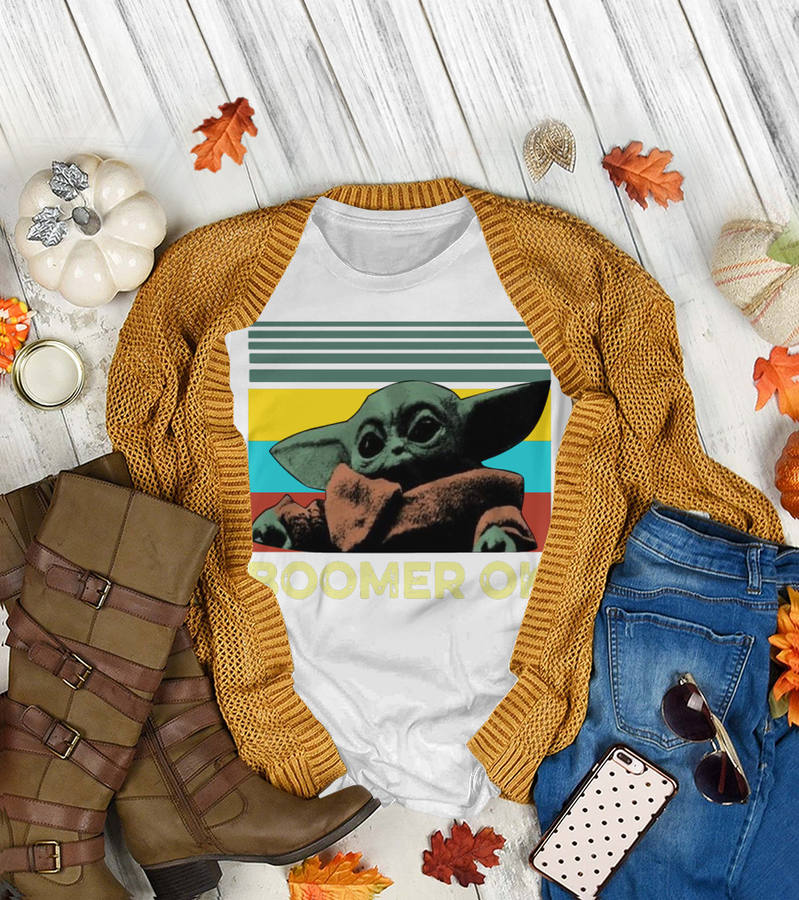 BOOMER OK RETRO BABY YODA T-Shirt
