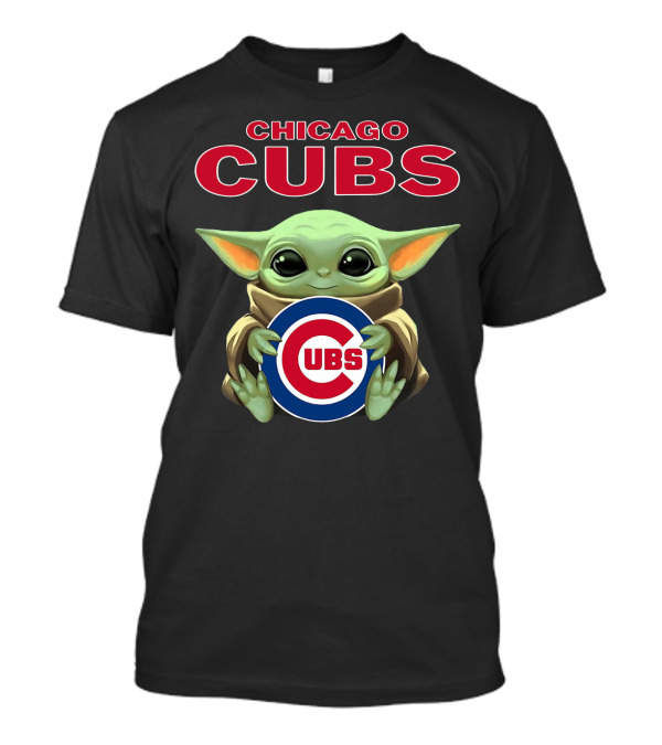 Baby Yoda Chicago Cubs Cubs Hug T-Shirt
