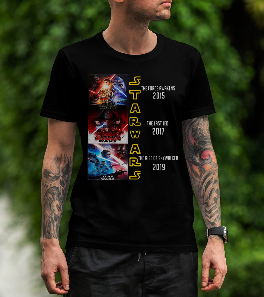 Star Wars The Force Awakens The Last Jedi The Rise Of Skywalker 2015 2017 2019 T-Shirt