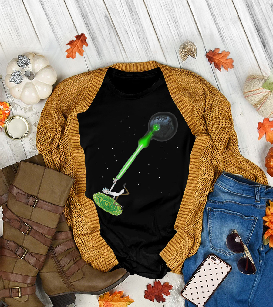 RICK SANCHEZ KAMEHAMEHA DEATH STAR T-Shirt