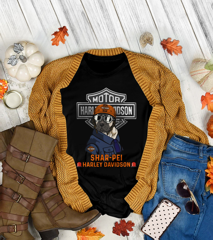 Motor Harley Davidson Shar-Pei Hdteex 112V3 T-Shirt