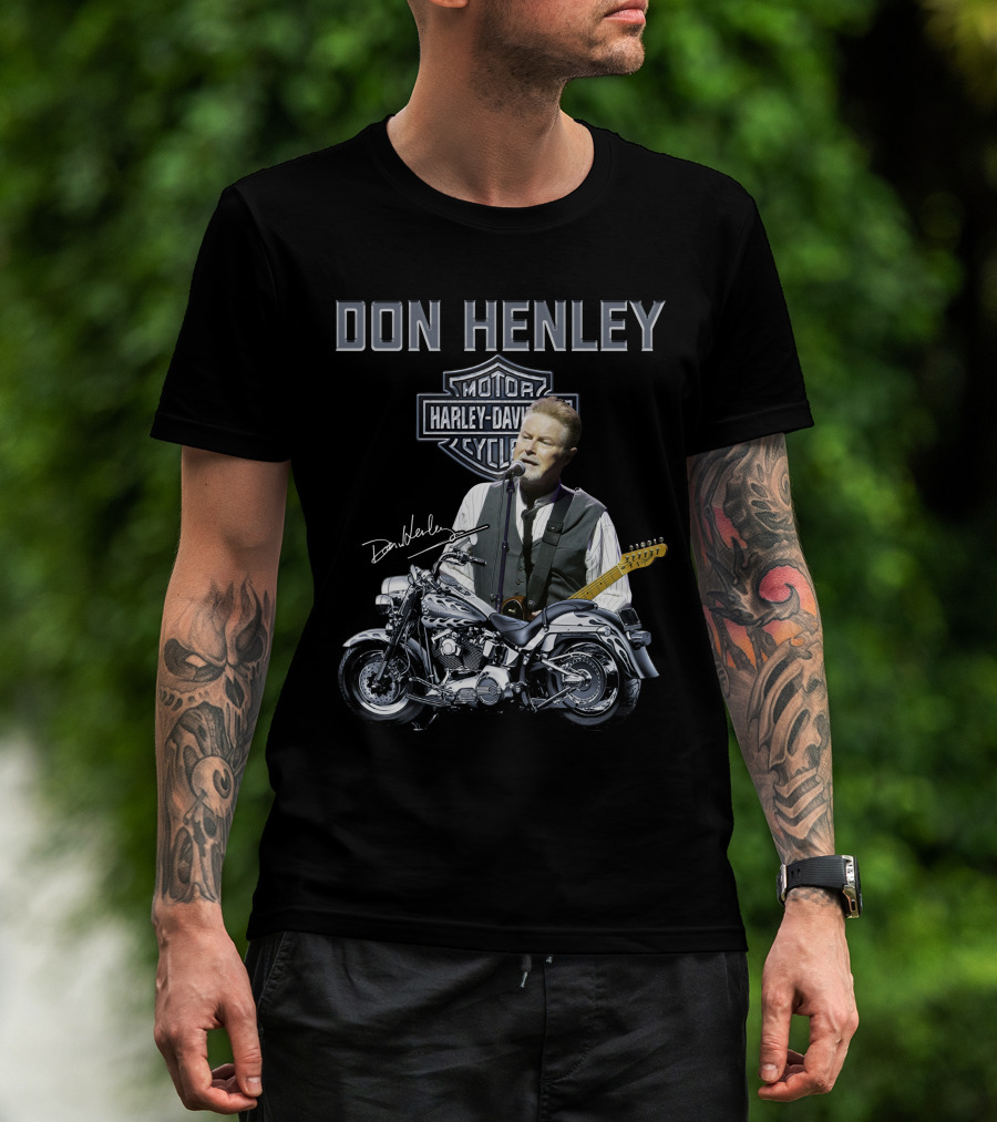 Don Henley Harley Davidson Motorcycle Music Legend T-Shirt