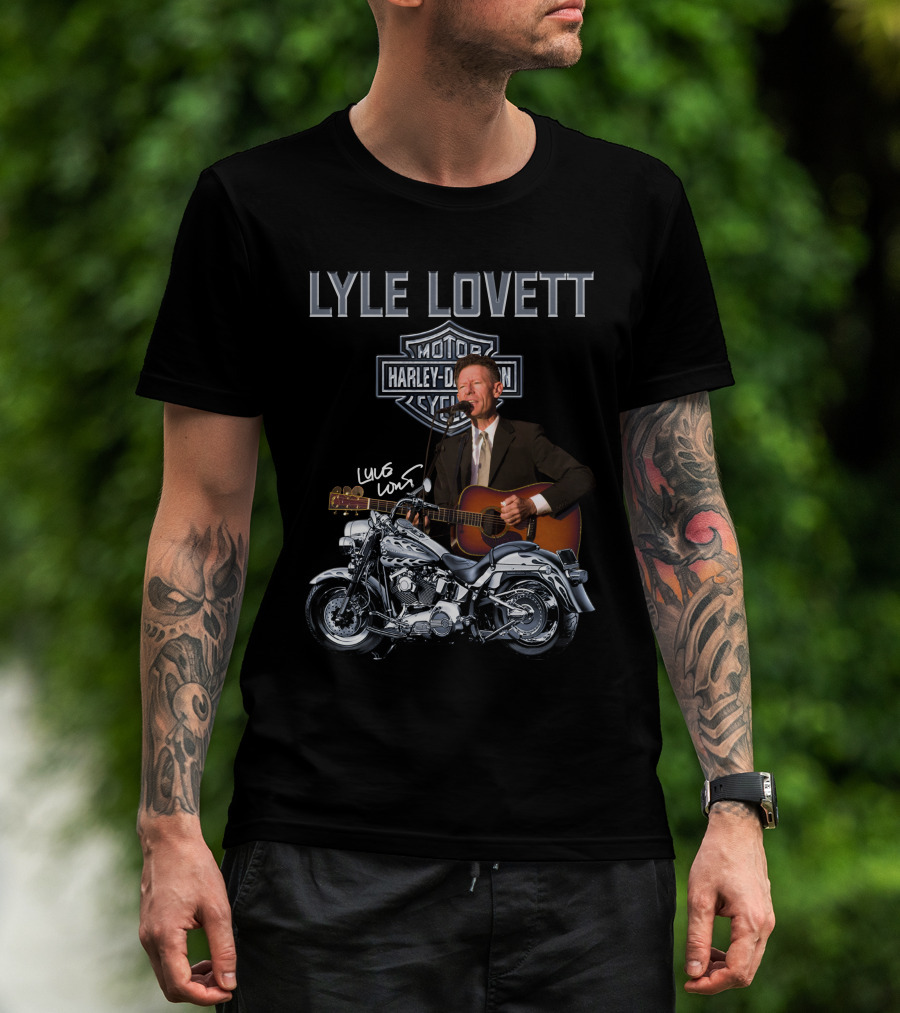 Lyle Lovett Harley Davidson Motorcycle Performance T-Shirt