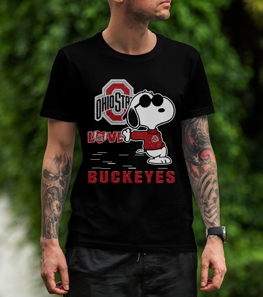 Ohio State Buckeyes Love Snoopy Sports T-Shirt