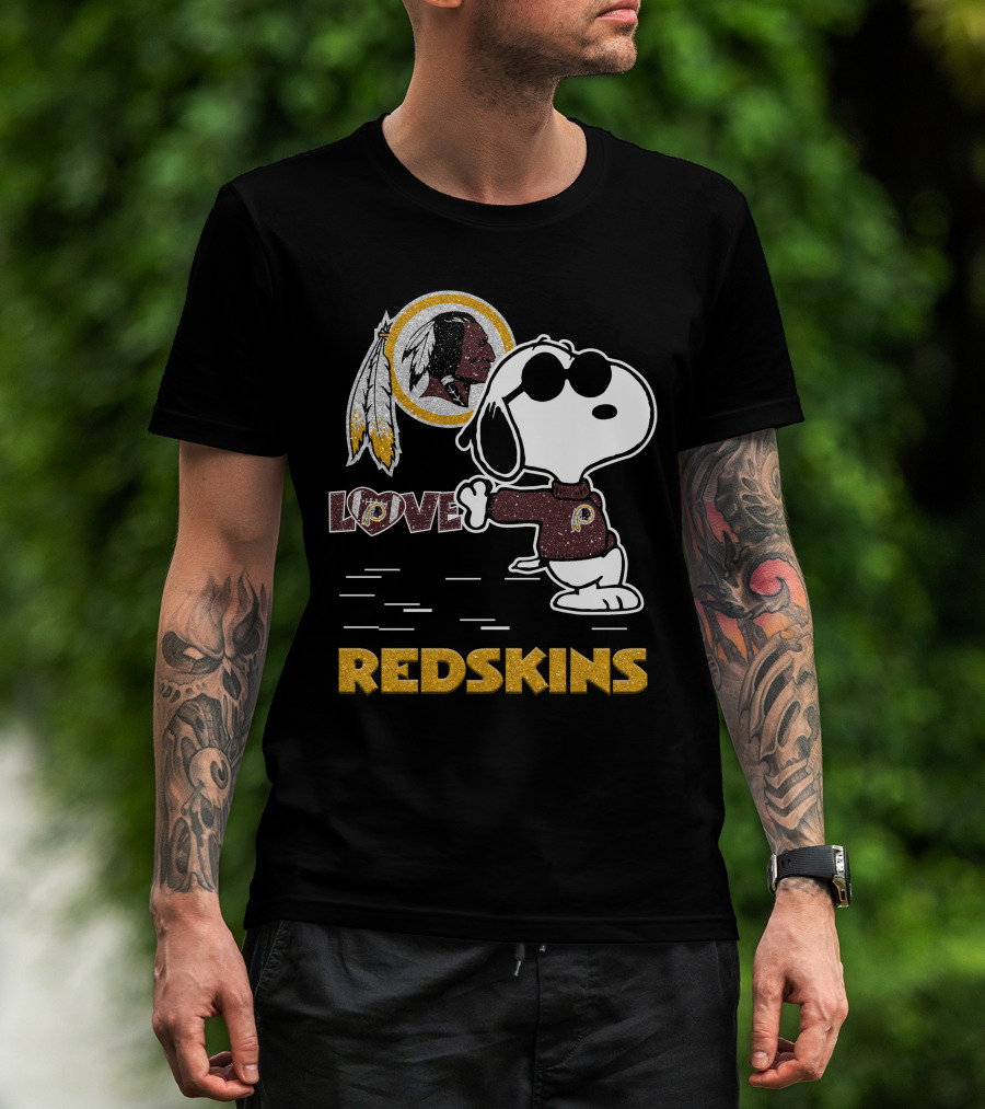 Snoopy Love Washington Redskins Nfl Football Fans 131 T-Shirt