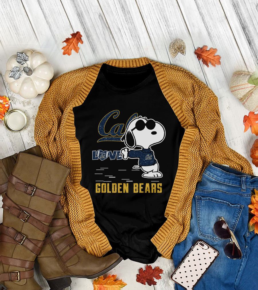 Snoopy Loves Cal Golden Bears California T-Shirt