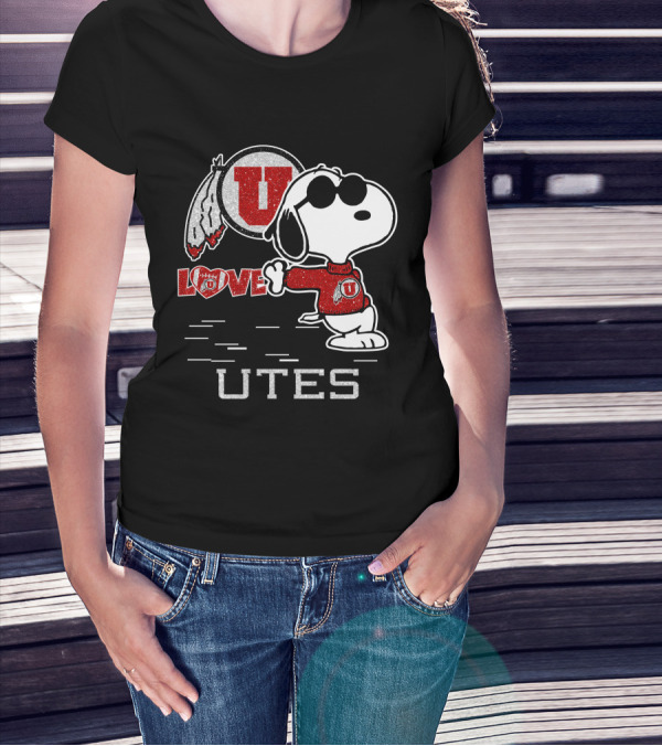 Snoopy U Love Utah Utes T-Shirt