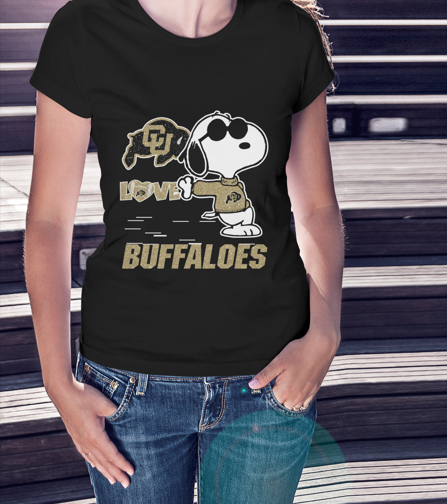 Snoopy CU Buffaloes Love T-Shirt