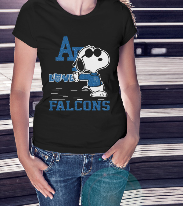 Snoopy Love Air Force Falcons AF Peanuts T-Shirt