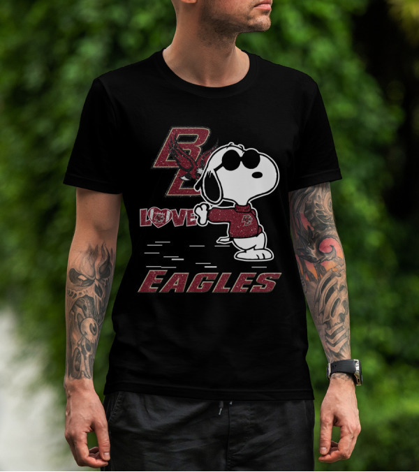 Snoopy BC Love Boston College Eagles T-Shirt